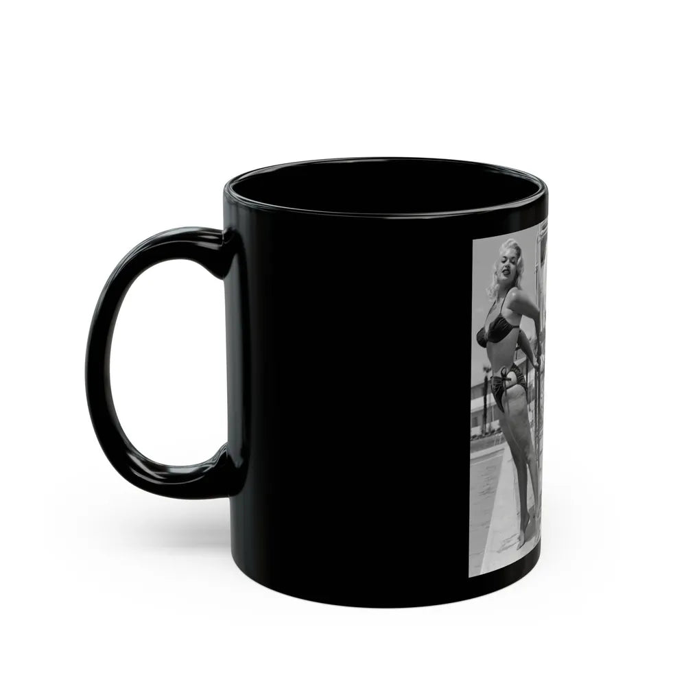 Jayne Mansfield #248 (Vintage Female Icon) Black Coffee Mug-Go Mug Yourself