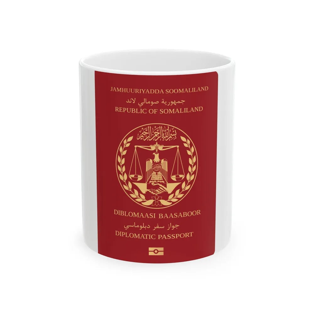 Somaliland Diplomatic Passport - White Coffee Mug-11oz-Go Mug Yourself