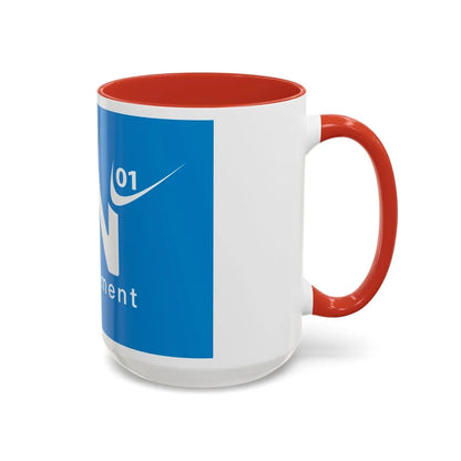 Flag of Ain France - Accent Coffee Mug-Go Mug Yourself