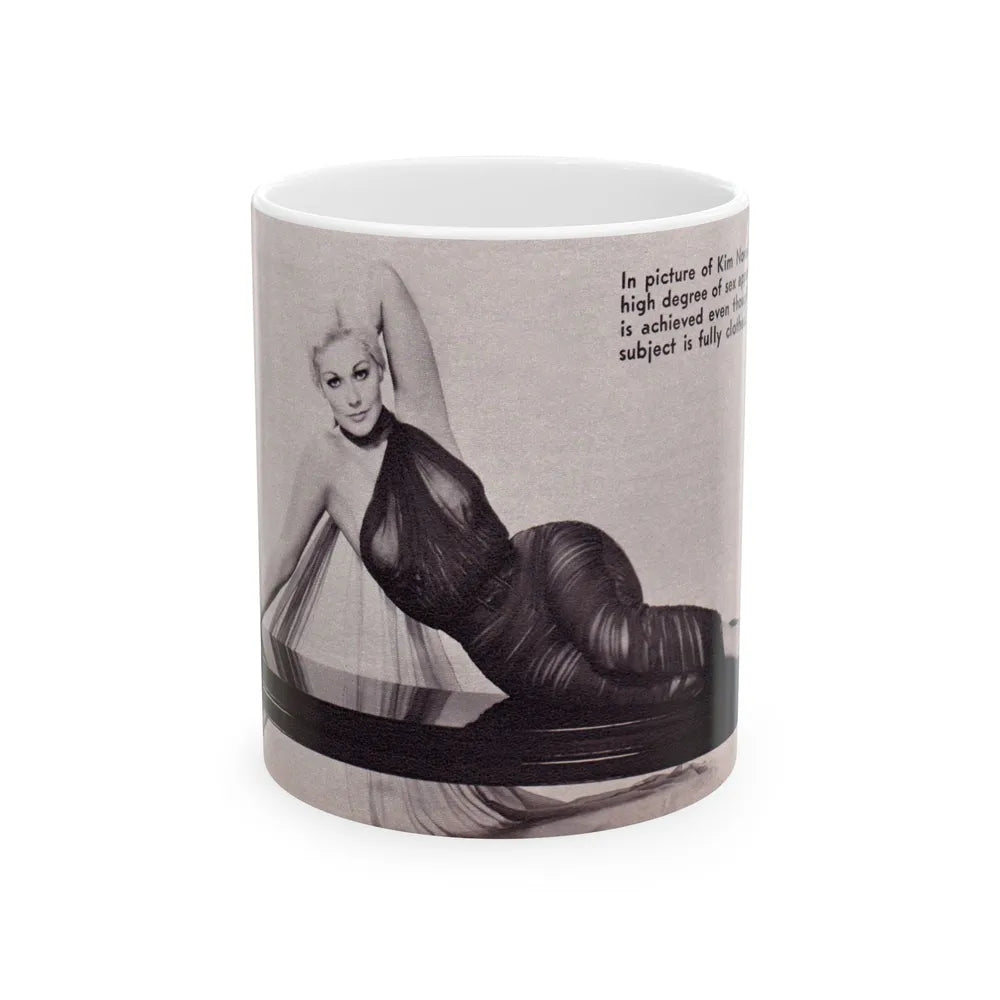 Kim Novak #216 (Vintage Female Icon) White Coffee Mug-11oz-Go Mug Yourself