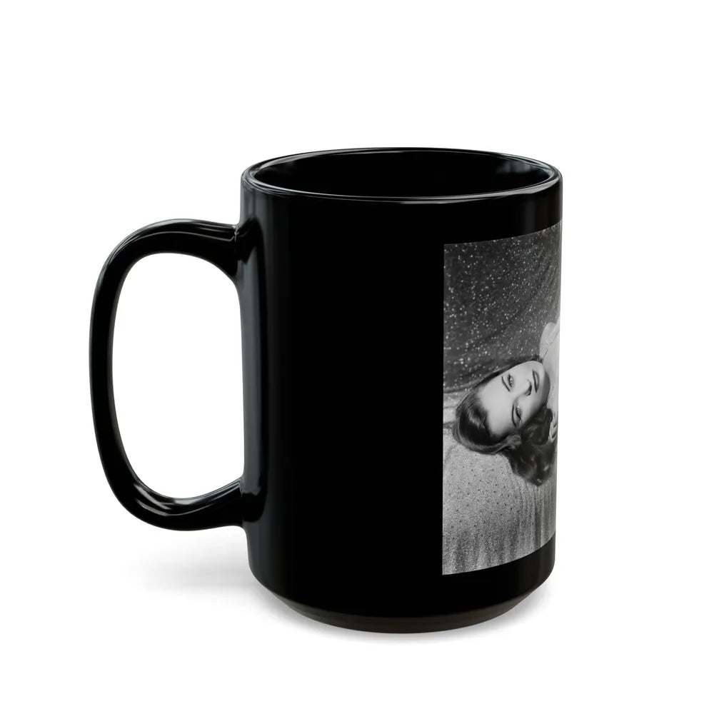 Ella Raines #149 1 (Vintage Female Icon) Black Coffee Mug-Go Mug Yourself