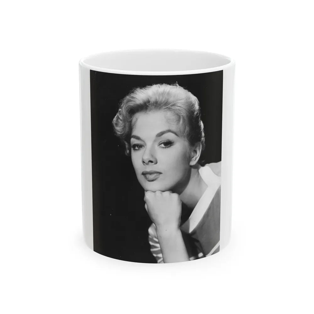 Leslie Parrish #235 (Vintage Female Icon) White Coffee Mug-11oz-Go Mug Yourself