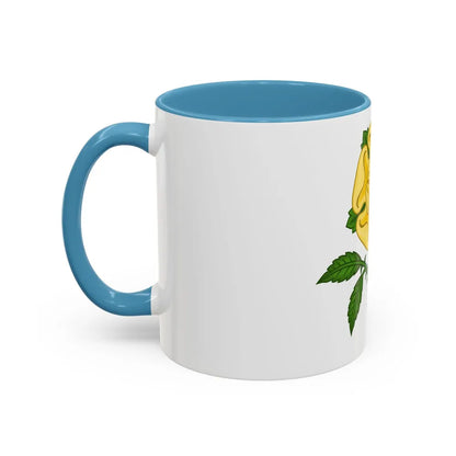 Golden Rose Badge - Accent Coffee Mug-Go Mug Yourself