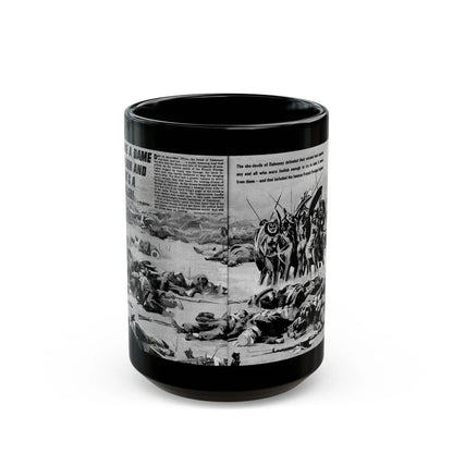 Give A Dame A Gun And She's A Killer, Real Men, February 1971 - Black Coffee Mug-15oz-Go Mug Yourself