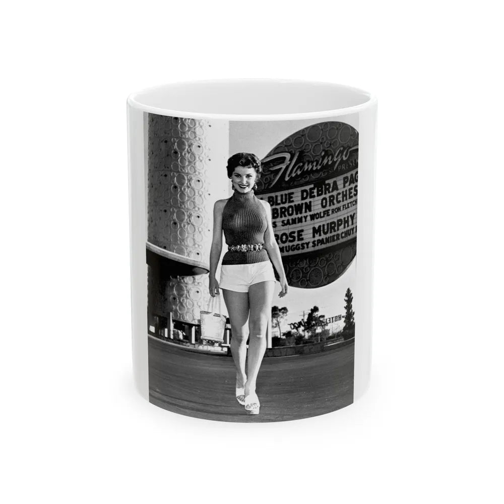 Debra Paget #371 (Vintage Female Icon) White Coffee Mug-11oz-Go Mug Yourself