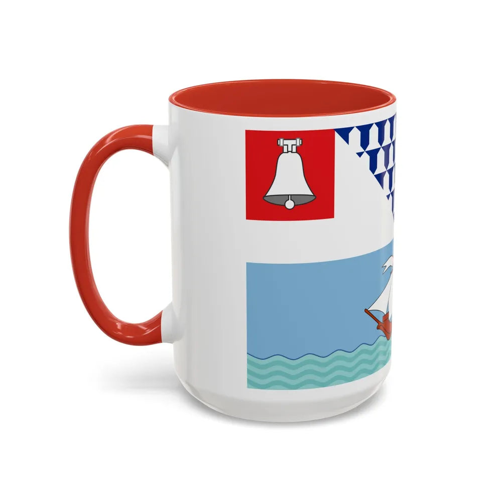 Flag of Belfast Ireland - Accent Coffee Mug-Go Mug Yourself