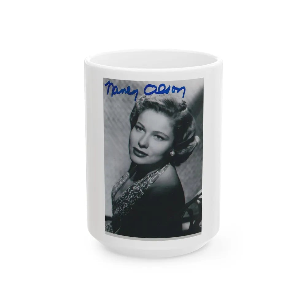 Nancy Olson #09 (Vintage Female Icon) White Coffee Mug-15oz-Go Mug Yourself