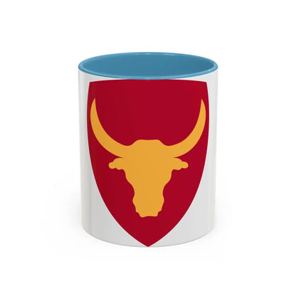 Philippine Combat Headquarters (U.S. Army) Accent Coffee Mug-11oz-Light Blue-Go Mug Yourself