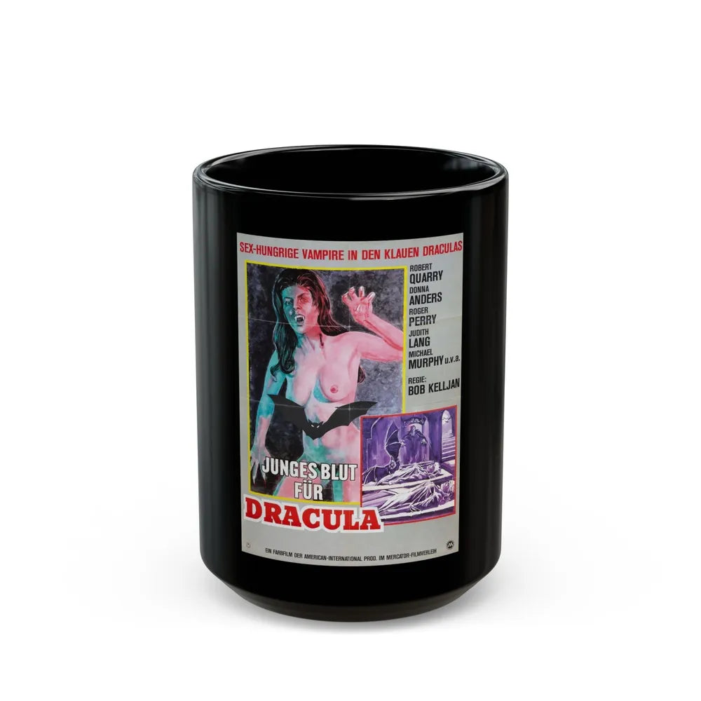 COUNT YORGA, VAMPIRE (GERMAN) 1970 Movie Poster - Black Coffee Mug-15oz-Go Mug Yourself