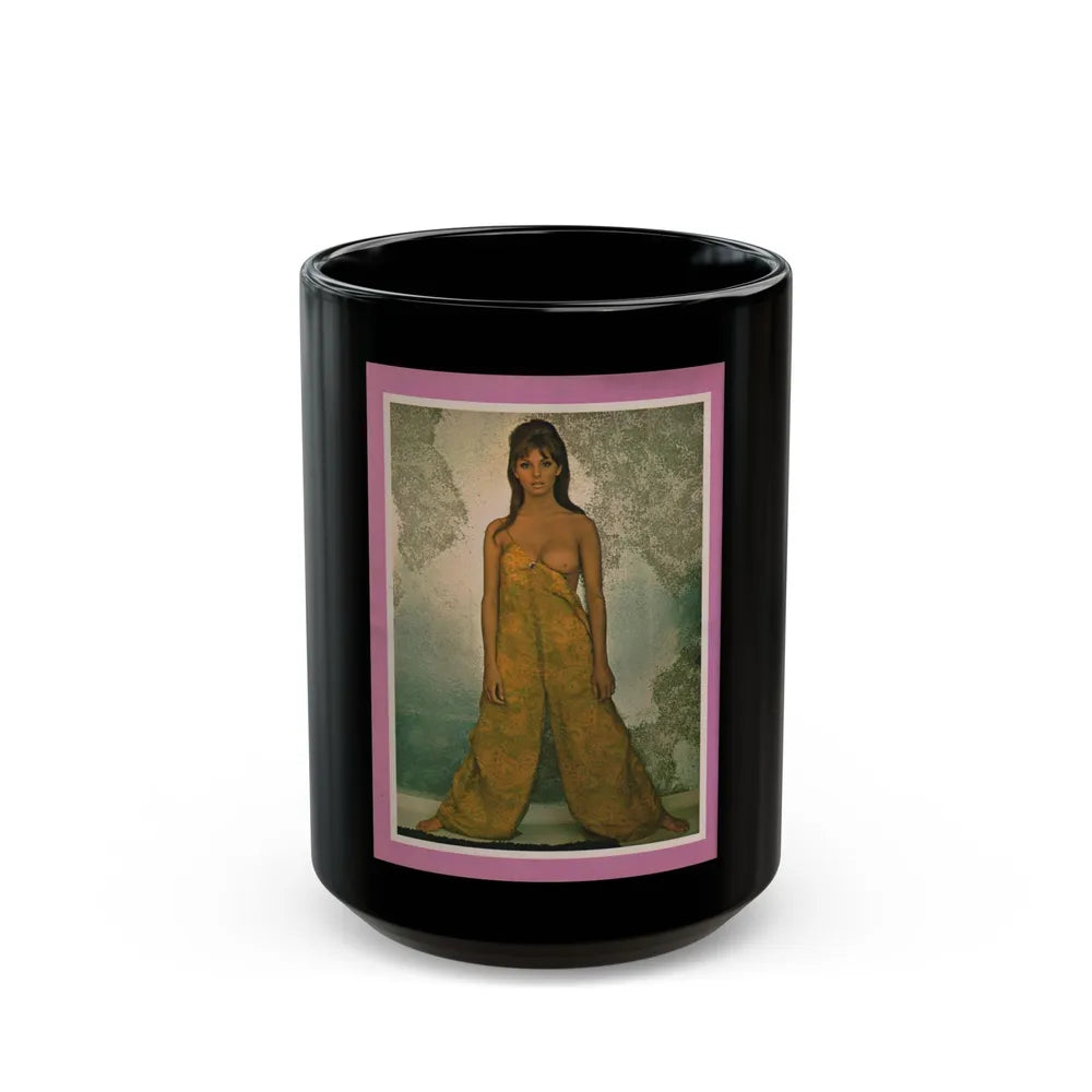 Victoria Vetri #49 - Playboy Mag. May '68 - 1 Photo (Vintage Female Icon) Black Coffee Mug-15oz-Go Mug Yourself