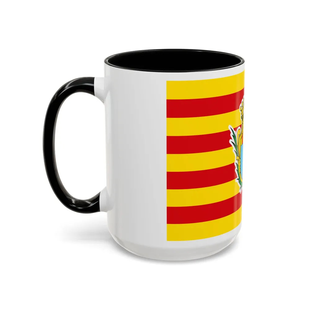 Flag of Alghero Italy - Accent Coffee Mug-Go Mug Yourself