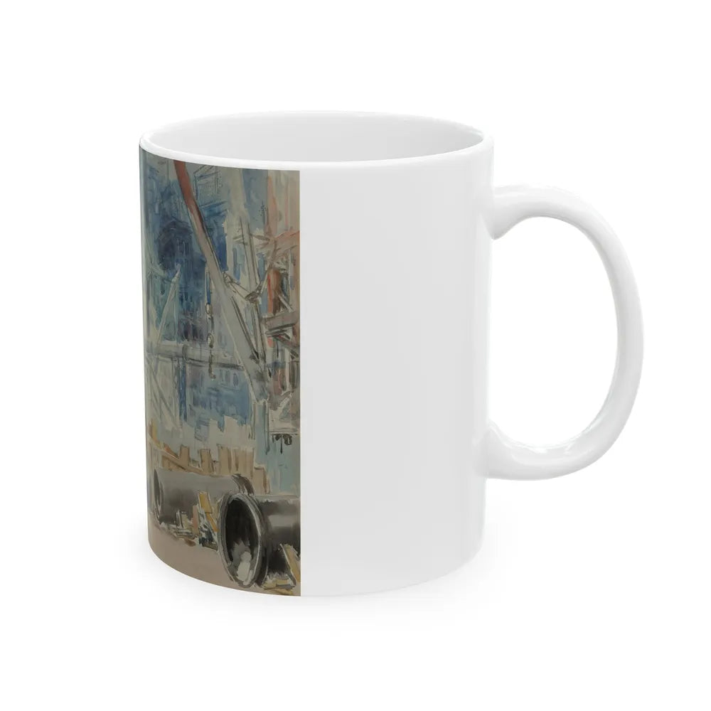 Construction, circa 1911 - White Coffee Mug-Go Mug Yourself