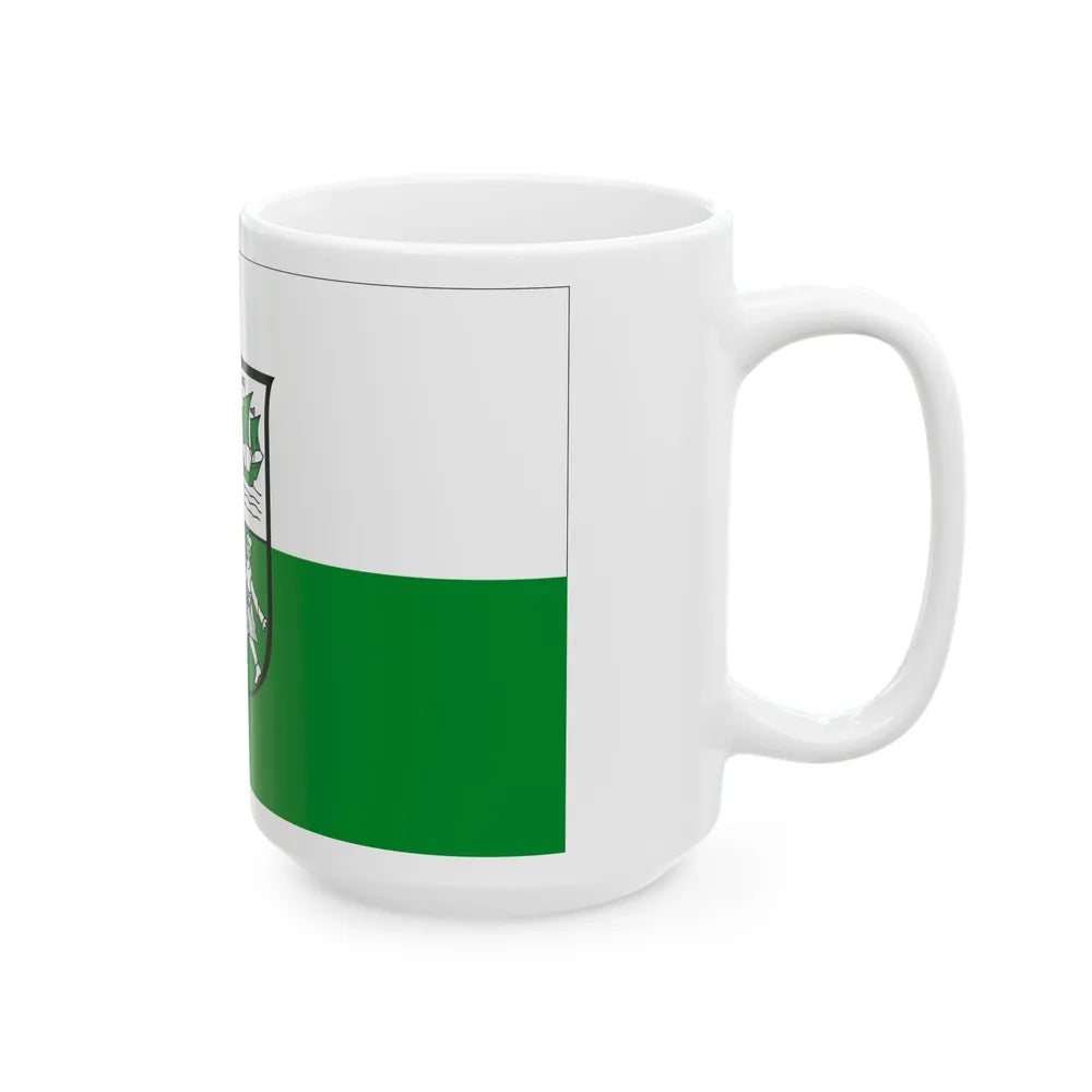 Flag of Wesermarsch Germany - White Coffee Mug-Go Mug Yourself