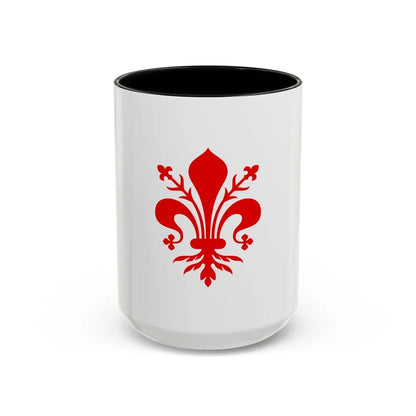 Flag of Florence Italy - Accent Coffee Mug-15oz-Black-Go Mug Yourself