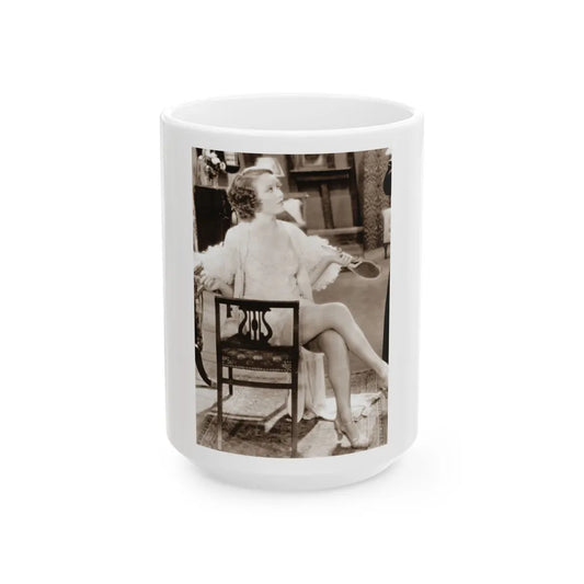 Fay Wray #204 1 (Vintage Female Icon) White Coffee Mug-15oz-Go Mug Yourself