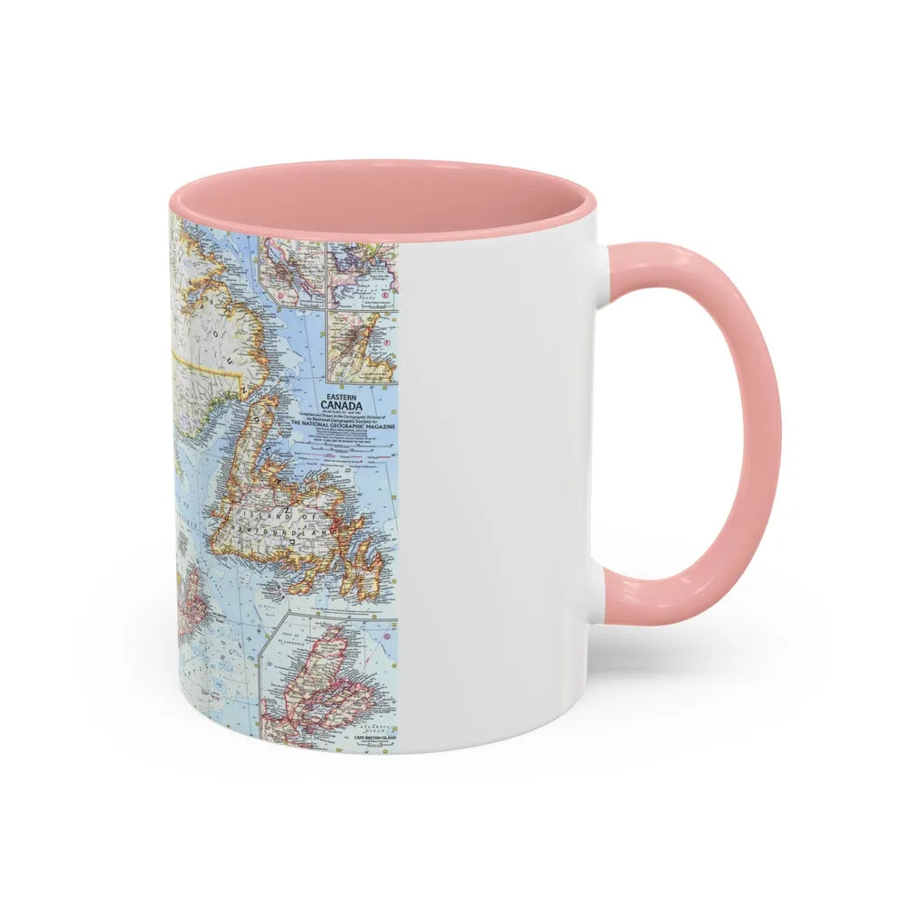 Canada - Eastern (1967) (Map) Accent Coffee Mug-Go Mug Yourself