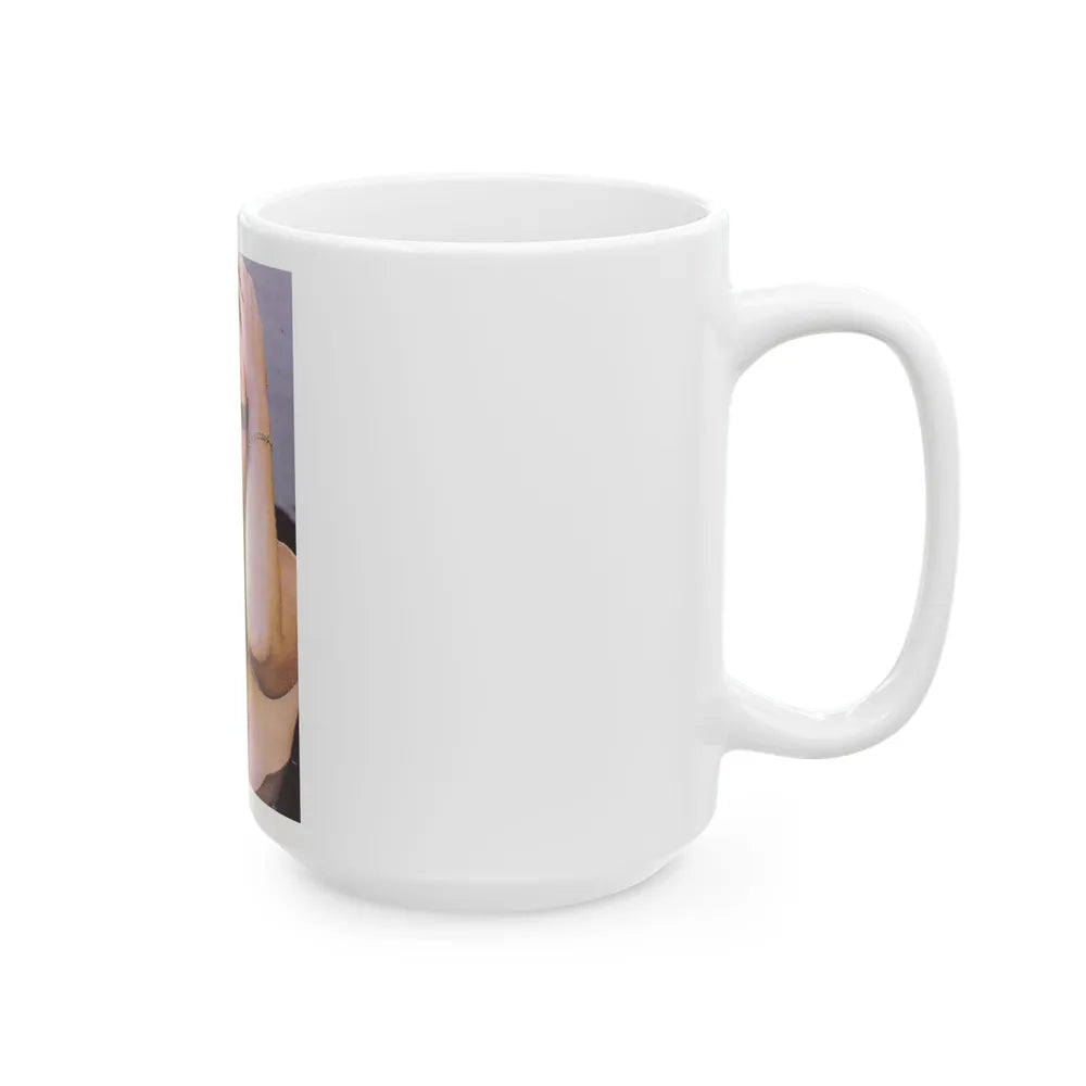 Linda Blair #189 - Topless (Vintage Female Icon) White Coffee Mug-Go Mug Yourself