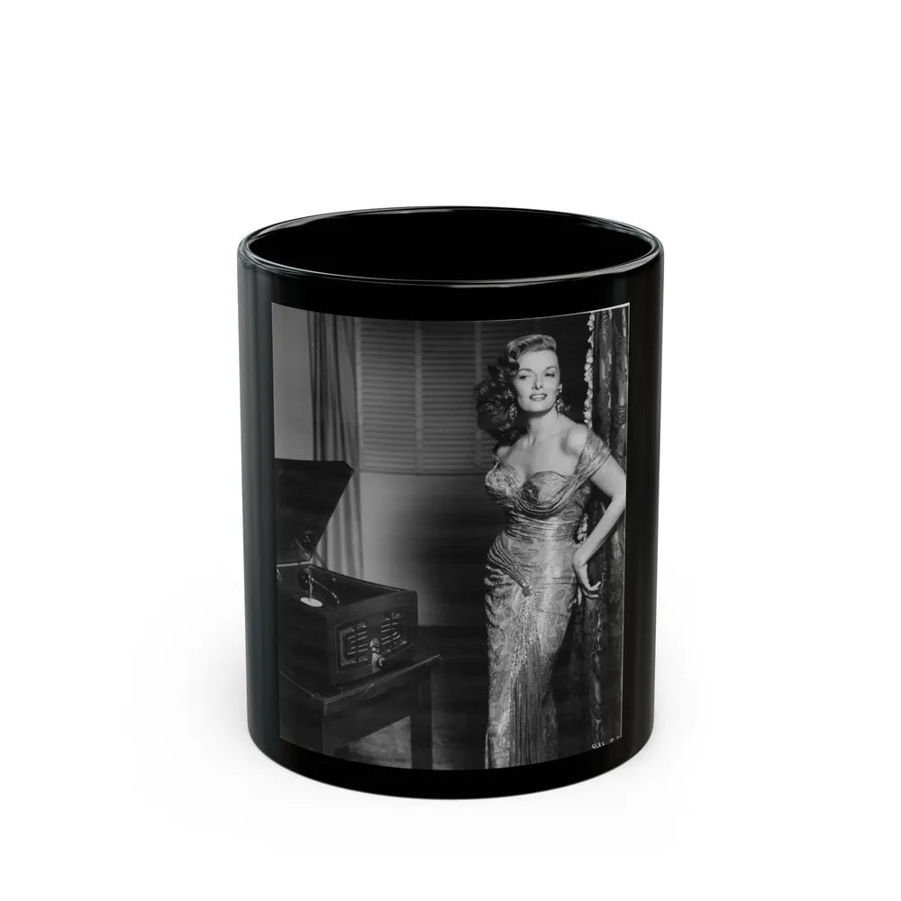 Jane Russell #237 (Vintage Female Icon) Black Coffee Mug-11oz-Go Mug Yourself