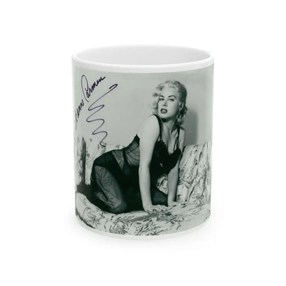 Jeanne Carmen #92 (Vintage Female Icon) White Coffee Mug-11oz-Go Mug Yourself