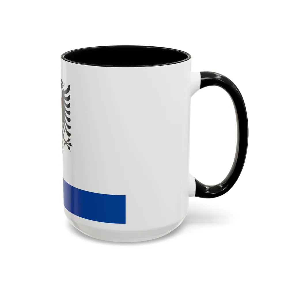 Government Ensign of Albania - Accent Coffee Mug-Go Mug Yourself