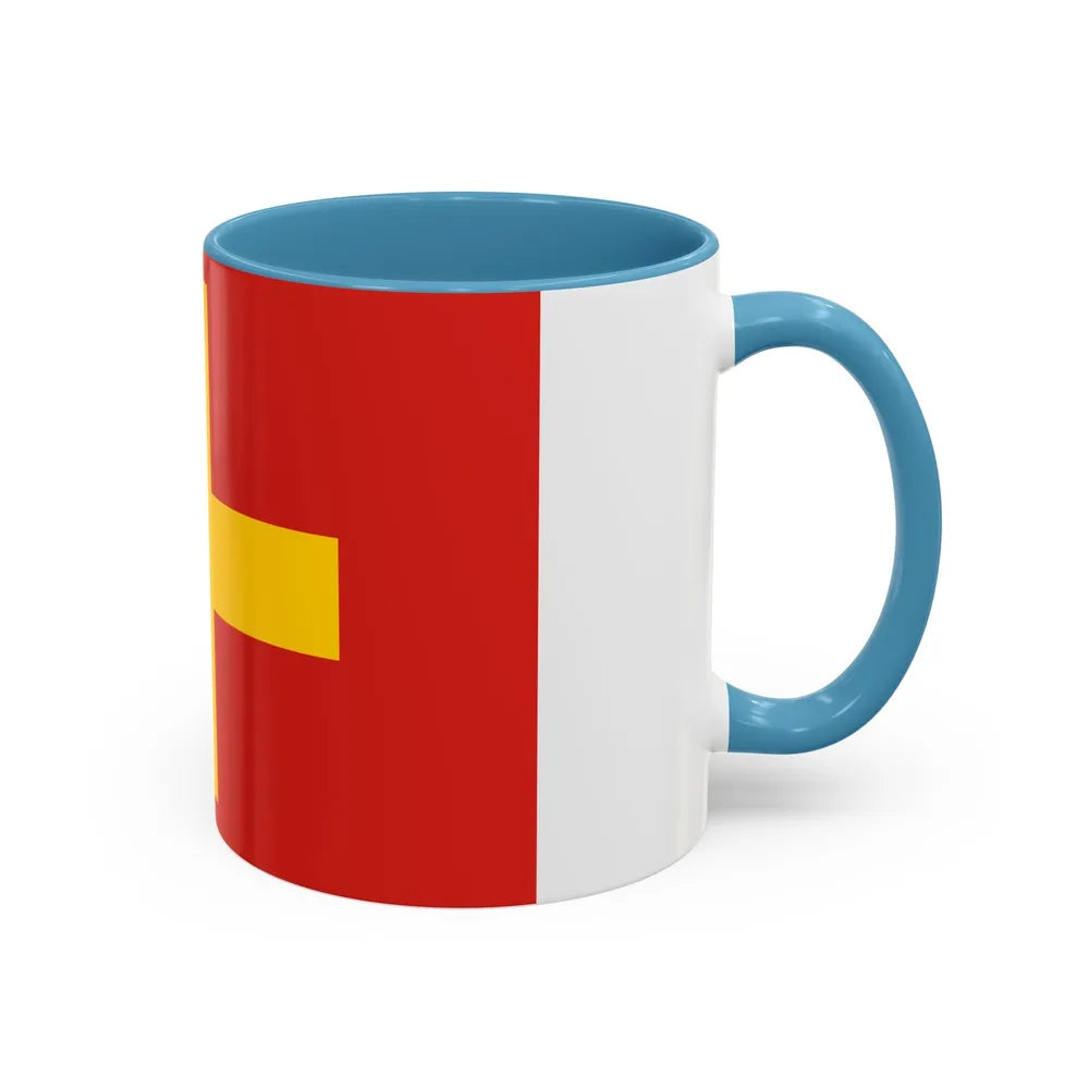 Flag of Ancona Italy - Accent Coffee Mug-Go Mug Yourself