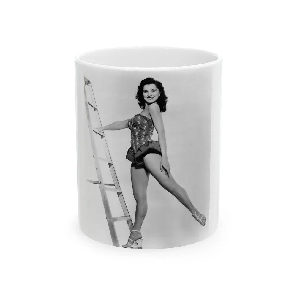 Debra Paget #378 2 (Vintage Female Icon) White Coffee Mug-11oz-Go Mug Yourself