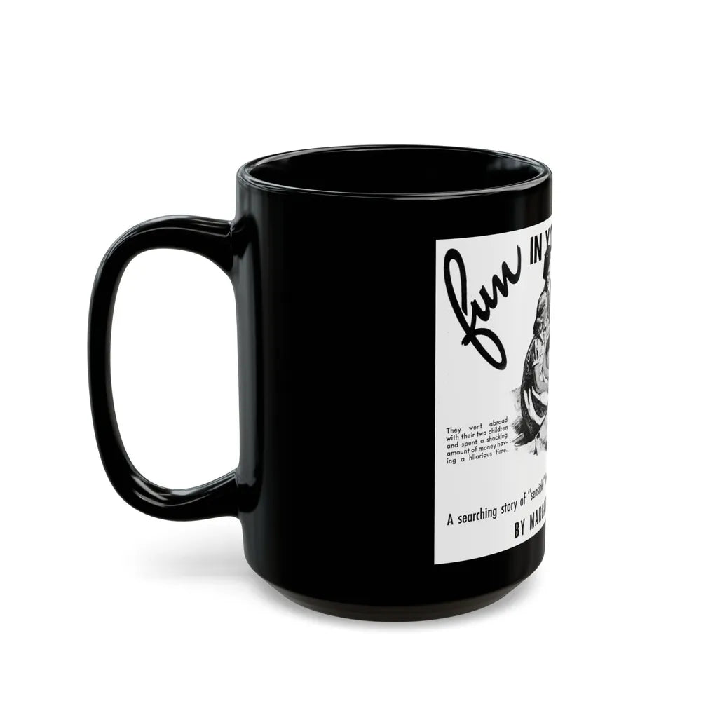 Fun In Your Name, Liberty, November 26, 1938 - Black Coffee Mug-Go Mug Yourself