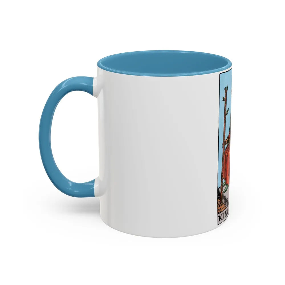 The King of Wands (Tarot Card) Accent Coffee Mug-Go Mug Yourself