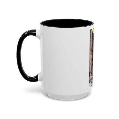 Justice (Tarot Card) Accent Coffee Mug-Go Mug Yourself