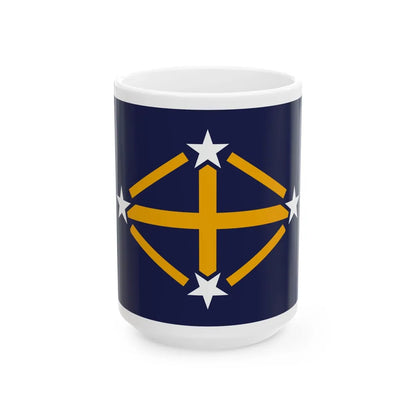 Flag of Imperial Japanese Antarctic Expedition - White Coffee Mug-15oz-Go Mug Yourself