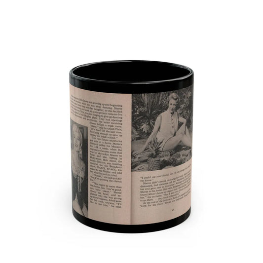 Sheree North #169 - Pages 44 & 45 from 66 PHOTOGRAPHS OF Sheree NORTH U.K. Pocket Mag. (Vintage Female Icon) Black Coffee Mug-11oz-Go Mug Yourself