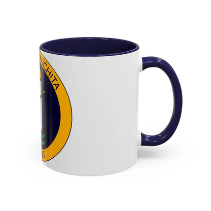 Seal of Wichita Kansas - Accent Coffee Mug-Go Mug Yourself