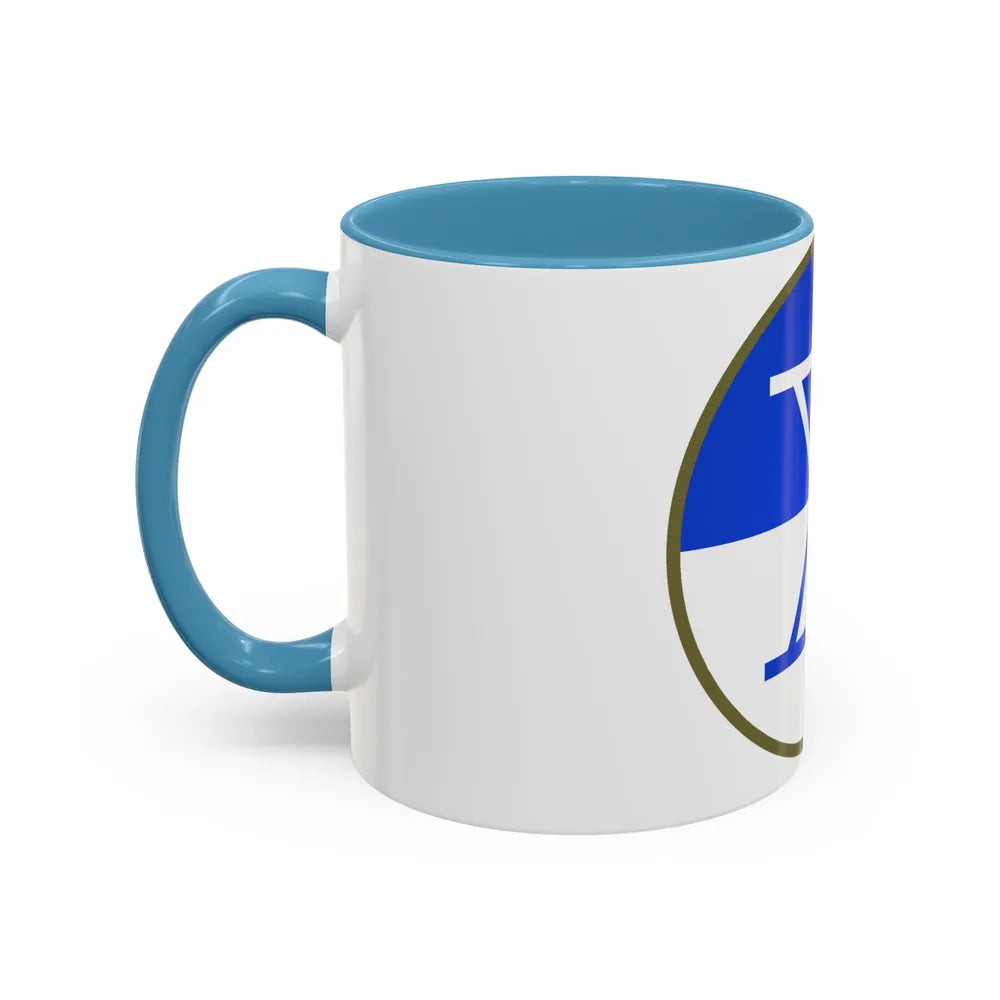 X Corps (U.S. Army) Accent Coffee Mug-Go Mug Yourself