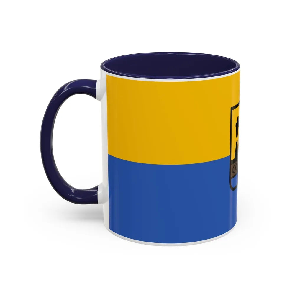 Flag of Katowice Poland - Accent Coffee Mug-Go Mug Yourself