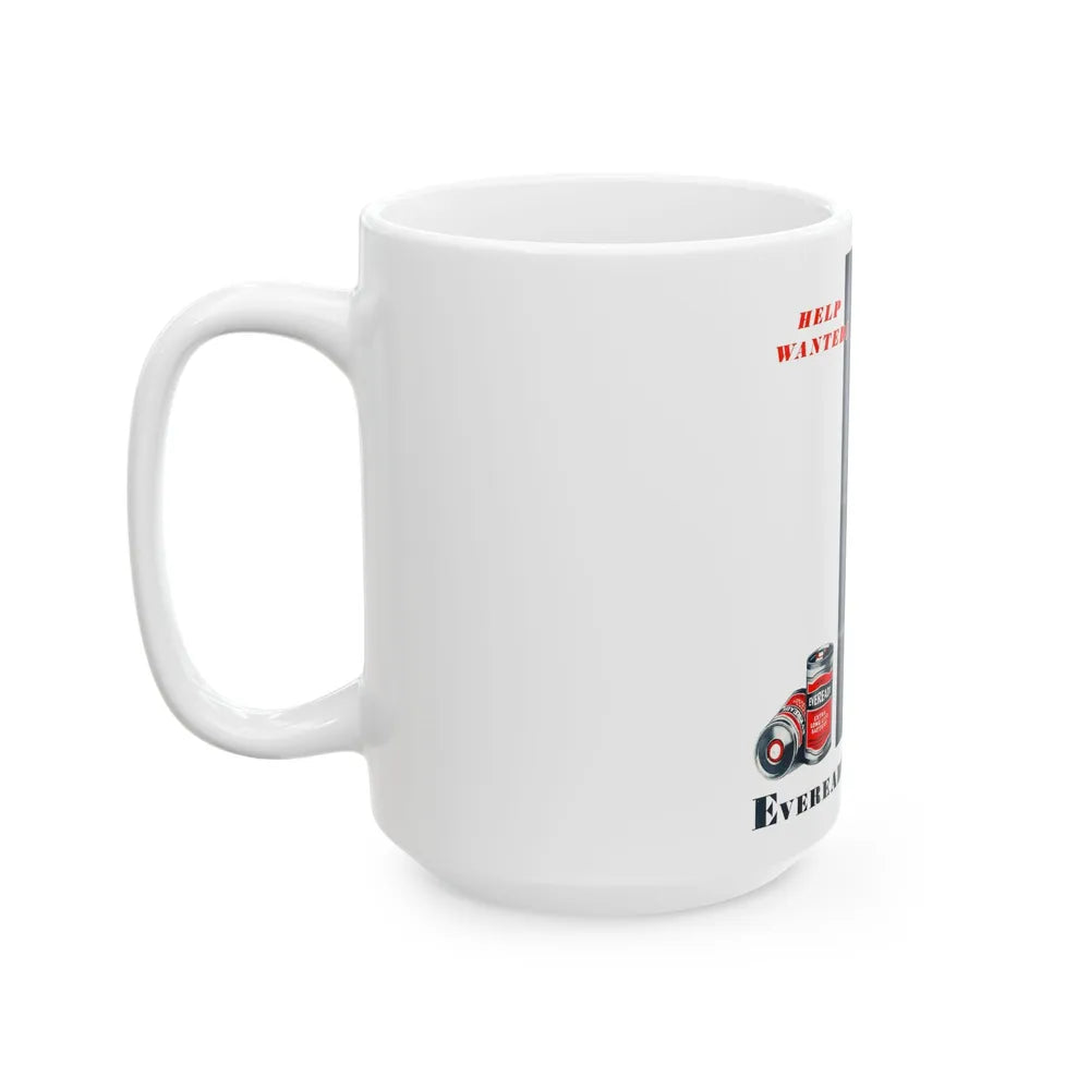 Eveready Batteries advertisement - White Coffee Mug-Go Mug Yourself