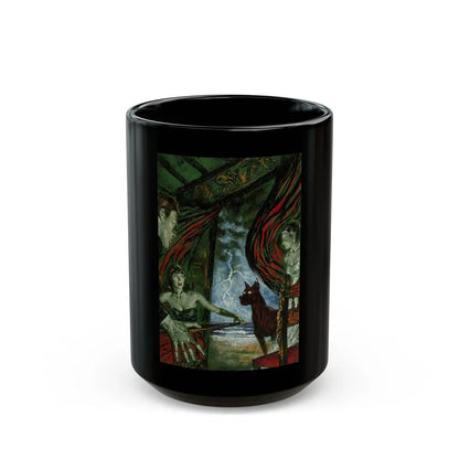 Ghost Dog, Saturday Home magazine interior illustration, July 1947 - Black Coffee Mug-15oz-Go Mug Yourself