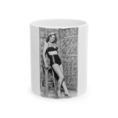 Leslie Parrish #33 (Vintage Female Icon) White Coffee Mug-11oz-Go Mug Yourself