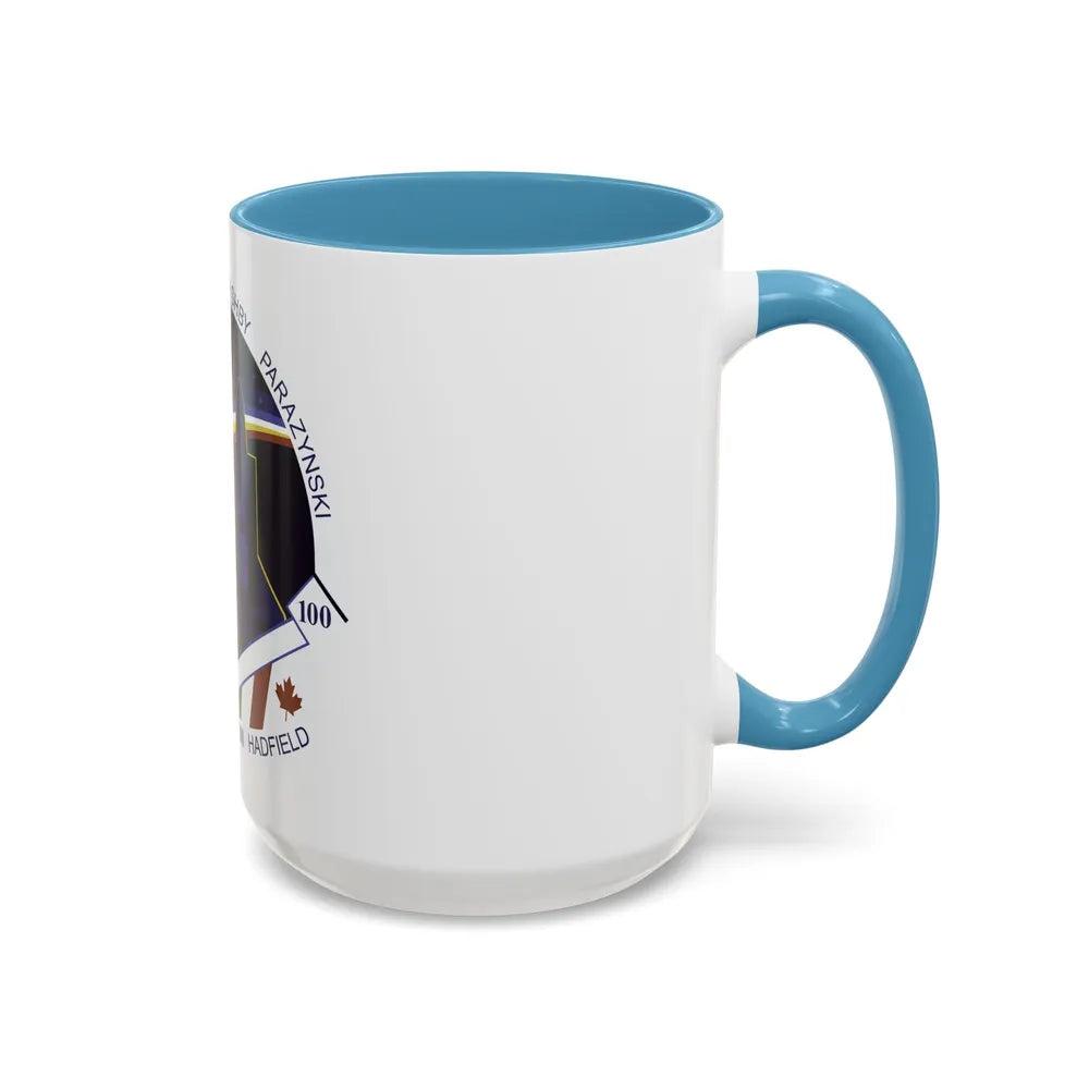 STS 100 (NASA) Accent Coffee Mug-Go Mug Yourself