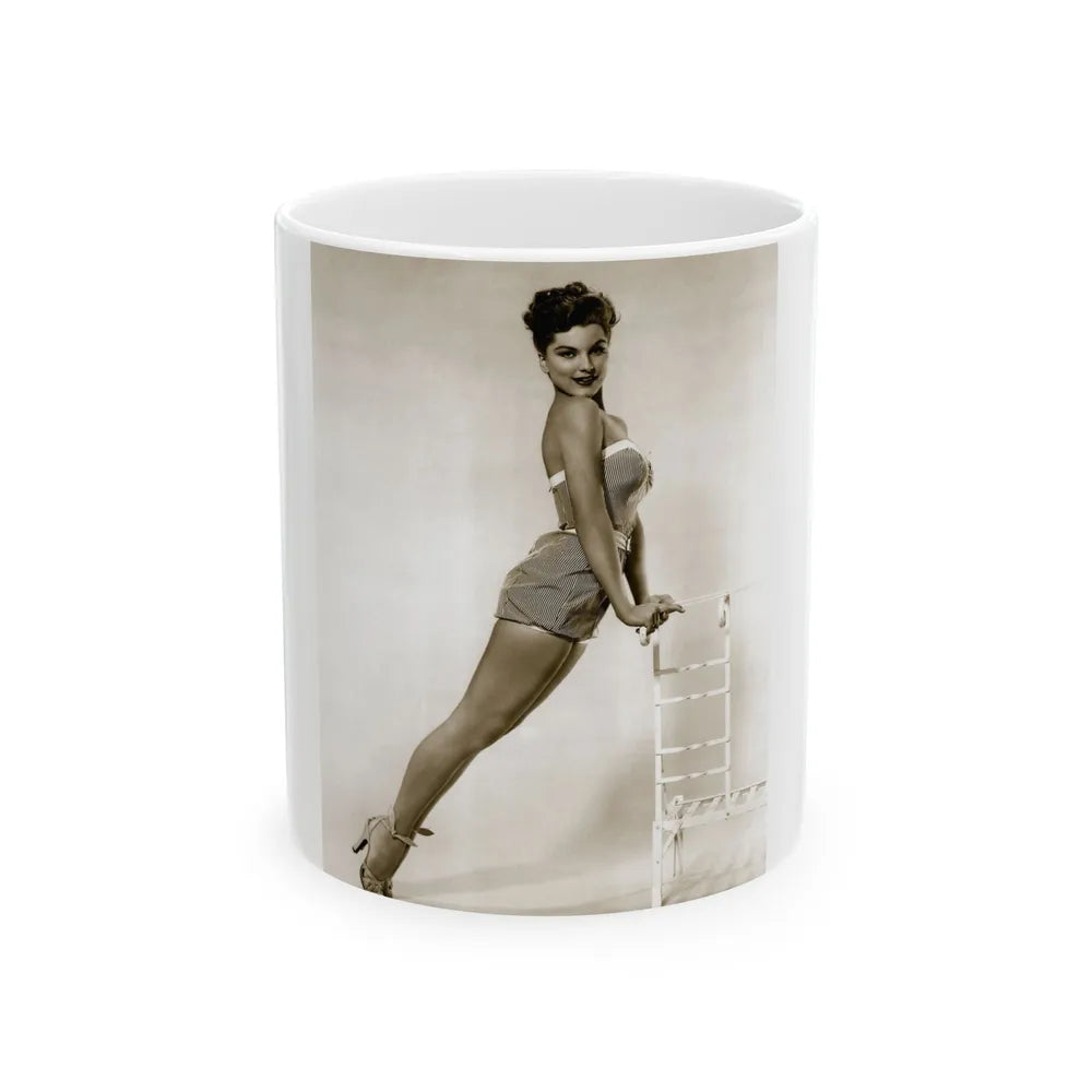 Debra Paget #499 (Vintage Female Icon) White Coffee Mug-11oz-Go Mug Yourself