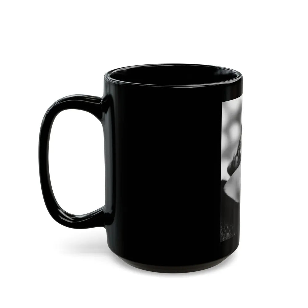 Lori Nelson #104 1 (Vintage Female Icon) Black Coffee Mug-Go Mug Yourself