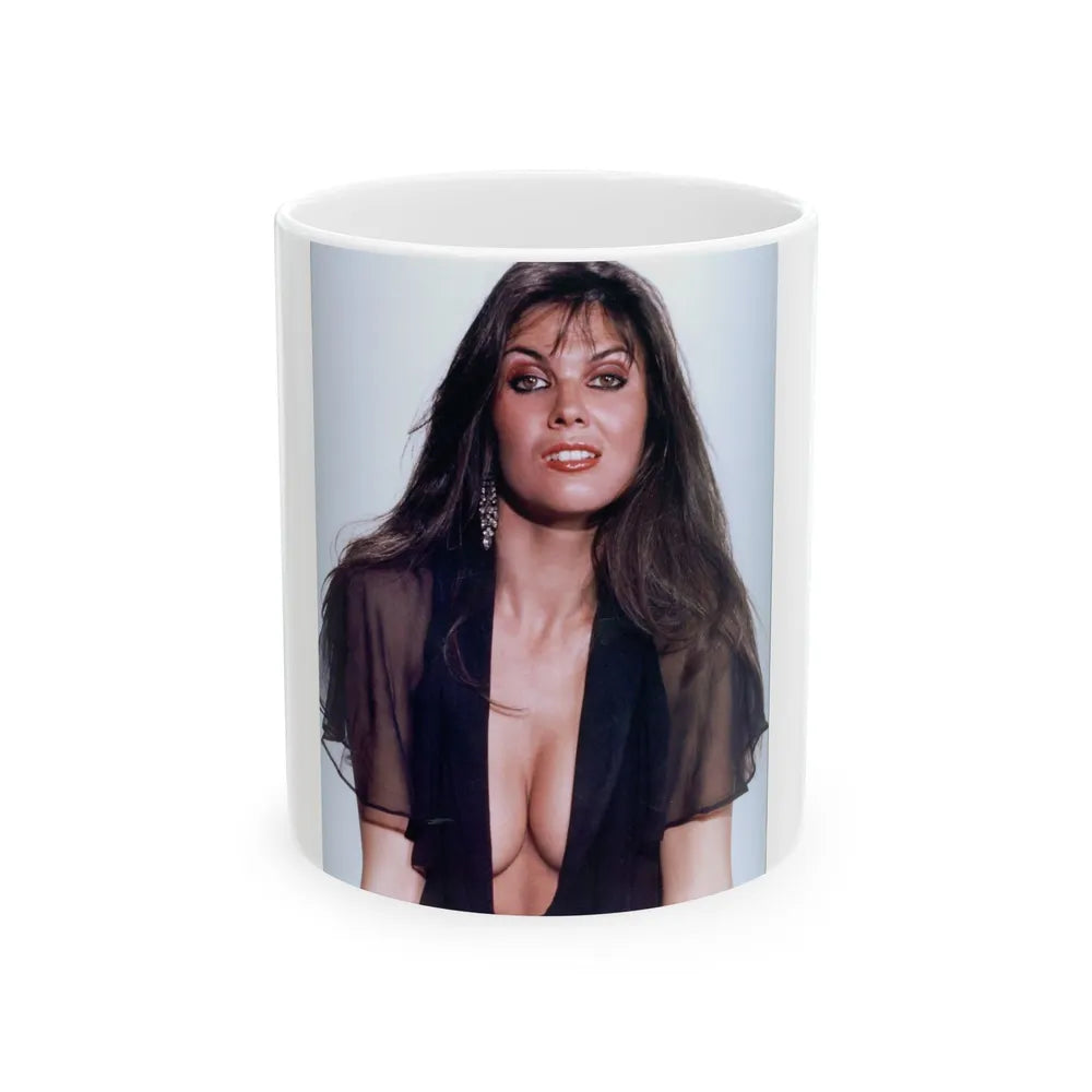 Caroline Munro #314 (Vintage Female Icon) White Coffee Mug-11oz-Go Mug Yourself