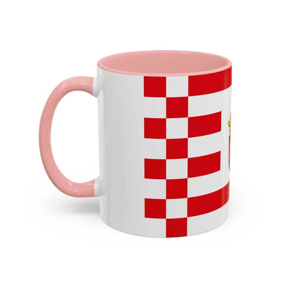 Flag of Bremen with middle arms Germany - Accent Coffee Mug-Go Mug Yourself