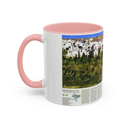 High Himalaya (1988) (Map) Accent Coffee Mug-Go Mug Yourself