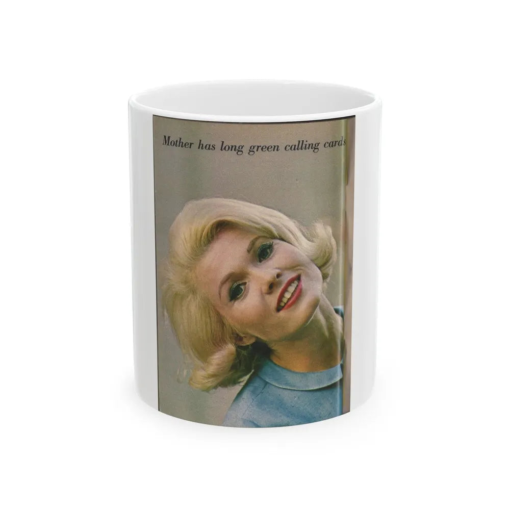 Pat Priest #221 (Vintage Female Icon) White Coffee Mug-11oz-Go Mug Yourself