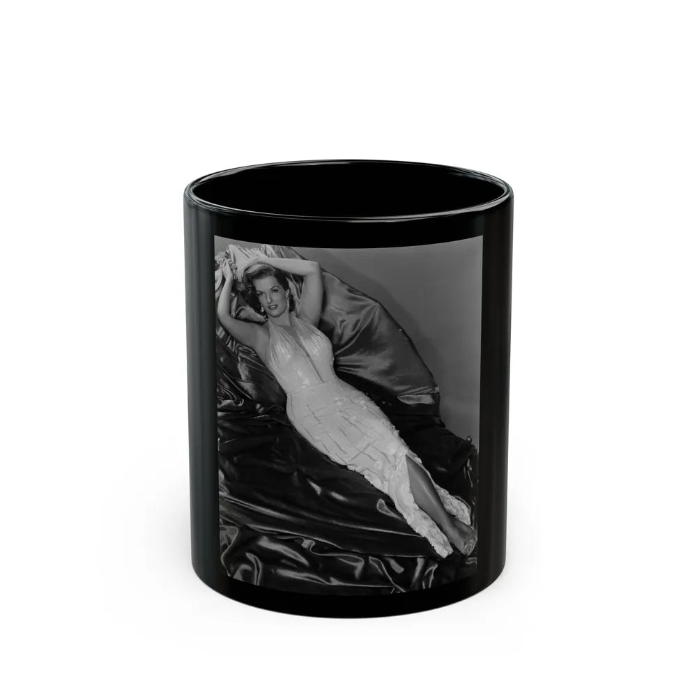 Jane Russell #156 (Vintage Female Icon) Black Coffee Mug-11oz-Go Mug Yourself