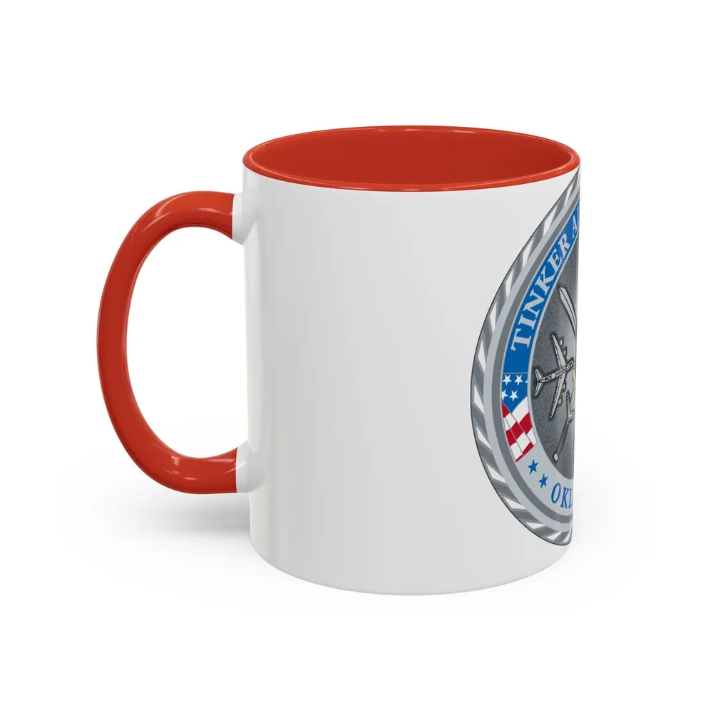 Tinker AF Base (U.S. Air Force) Accent Coffee Mug-Go Mug Yourself