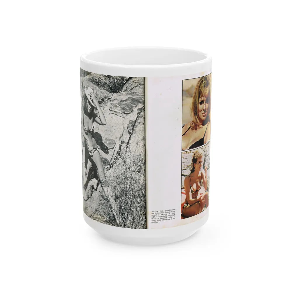 Julie Ege #215 (Vintage Female Icon) White Coffee Mug-15oz-Go Mug Yourself