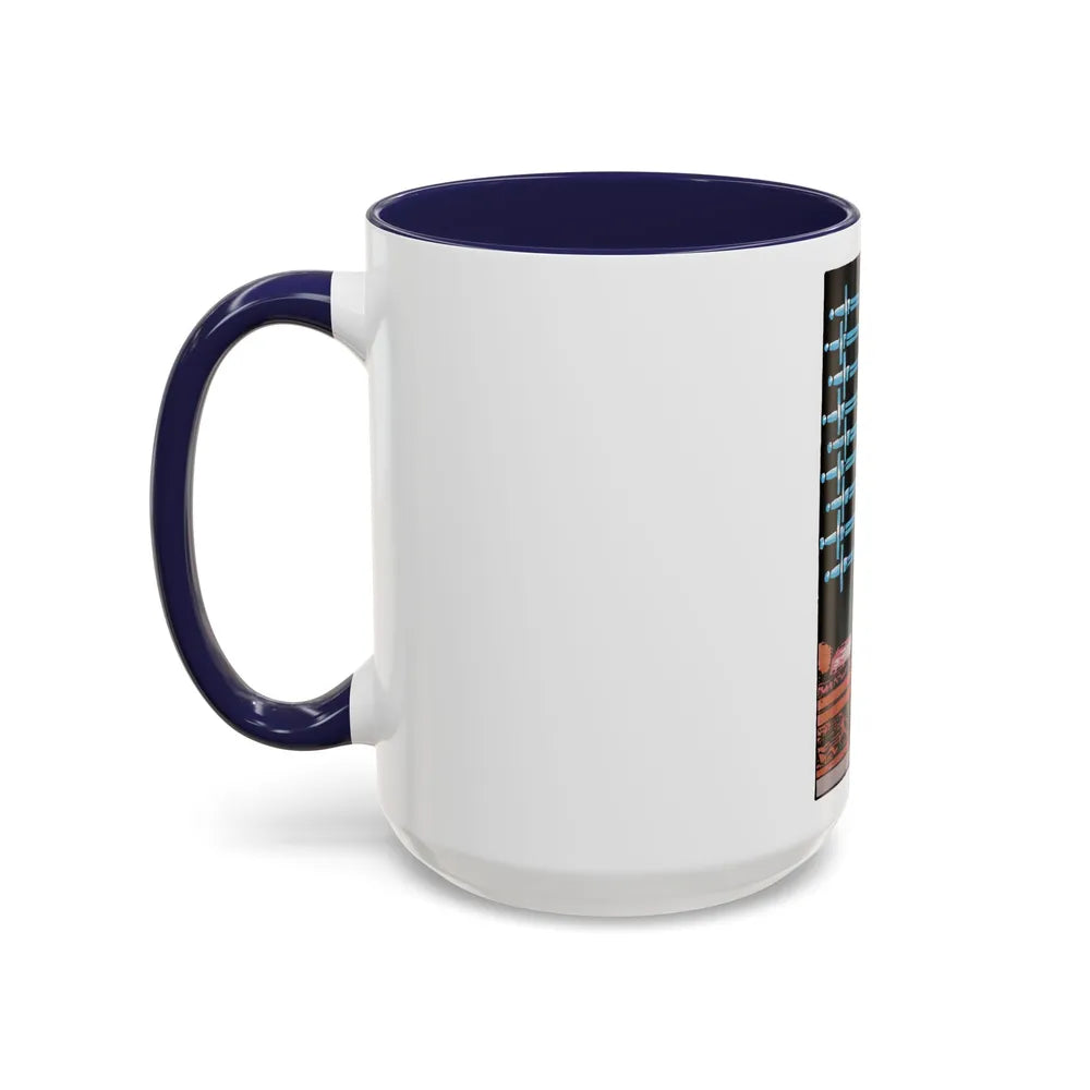 The 9 of Swords (Tarot Card) Accent Coffee Mug-Go Mug Yourself