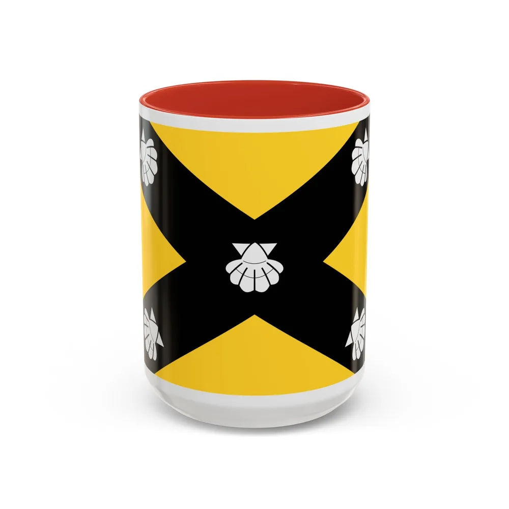 Flag of Isla Malta - Accent Coffee Mug-15oz-Red-Go Mug Yourself