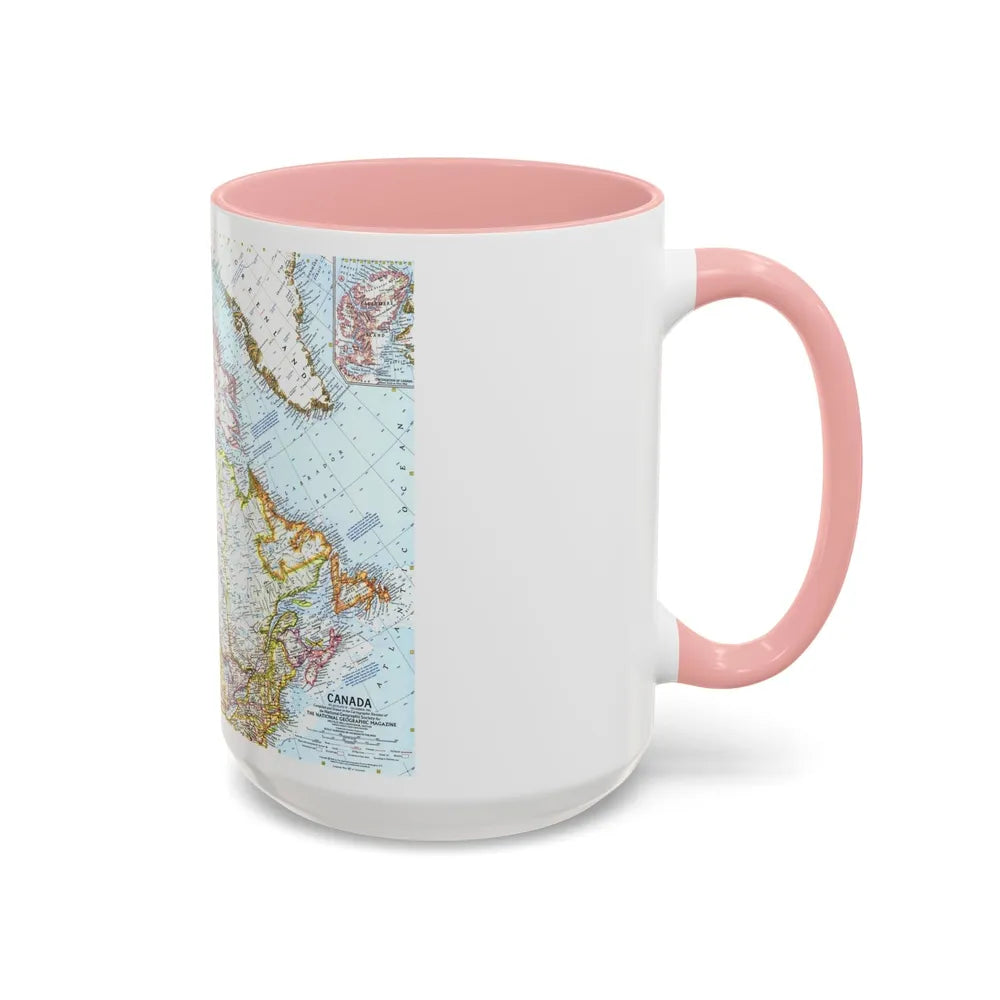 Canada (1961) (Map) Accent Coffee Mug-Go Mug Yourself